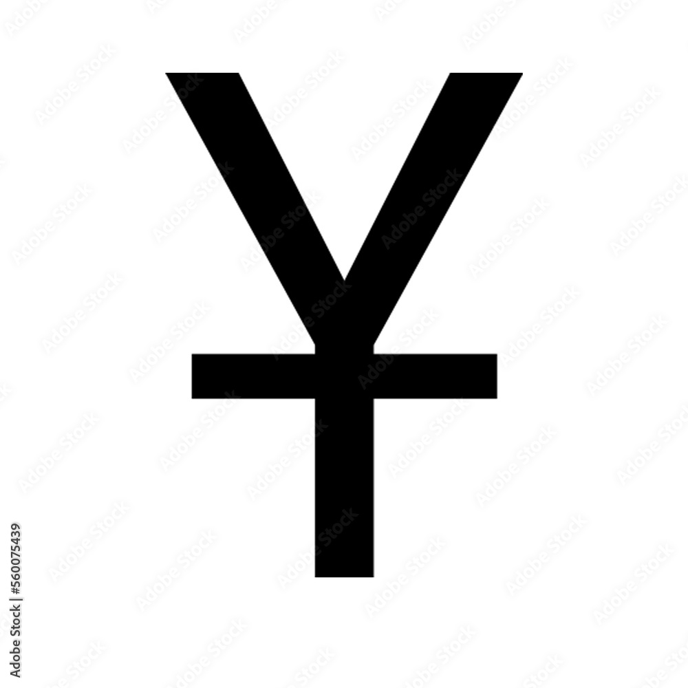 Yuan icon isolated on white background. Chinese yuan symbol. Yuan pictogram. Currency icon close-up Yuan icon isolated on white background. Chinese yuan symbol. Yuan pictogram. Currency icon close-up
