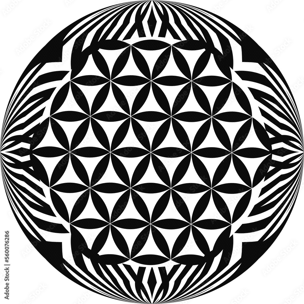 Black Flower Of Life Vector Symbol Design Stock Illustration Adobe Stock Black Flower Of Life Vector Symbol Design Stock Illustration Adobe Stock