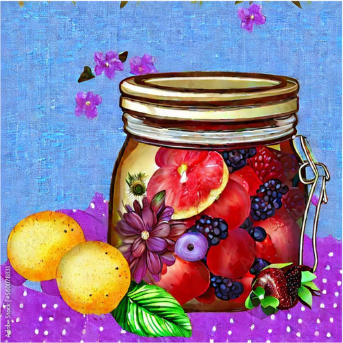 Marmelade im Glas