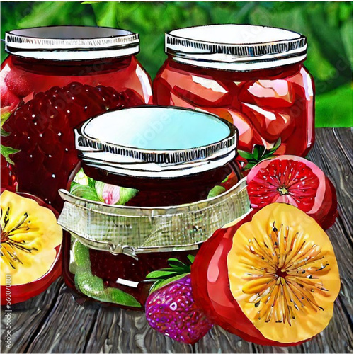 Marmelade im Glas