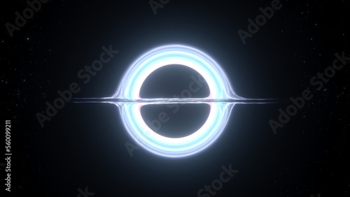 Black hole in a space on a star background