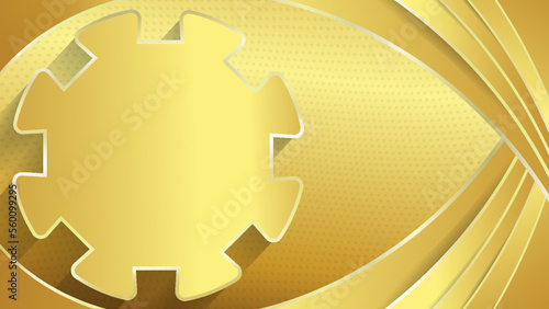 Abstract premium gold geometric background. Luxury background. Aesthetic background. vector background
