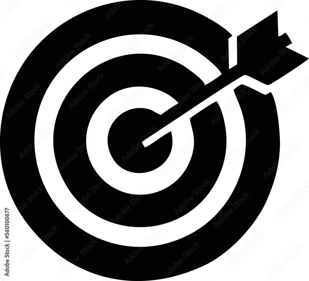 focus icon symbol in a white background, goal target icon symbol on the white background focus icon symbol in a white background, goal target icon symbol on the white background