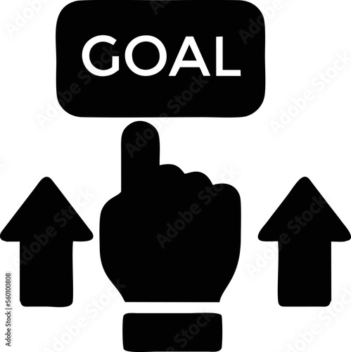 focus icon symbol in a white background, goal target icon symbol on the white background
