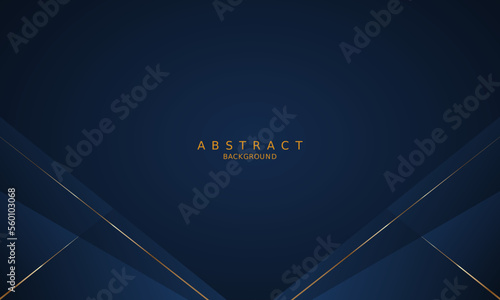 dark blue luxury premium background and gold line.