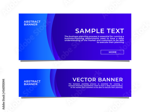 Abstract banner background or header stock vector template