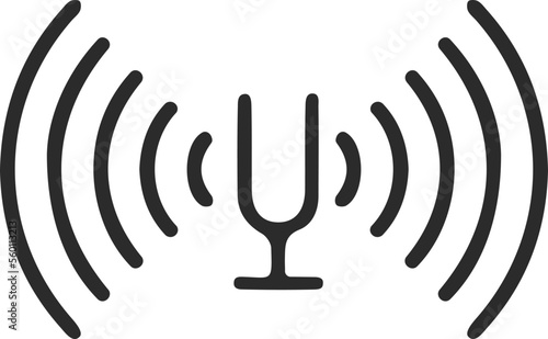 Low noise level icon, low voice icon black vector