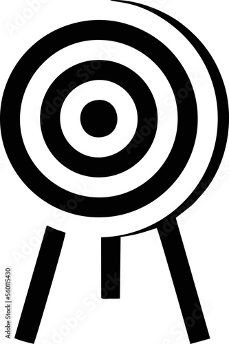 focus icon symbol in a white background, goal target icon symbol on the white background