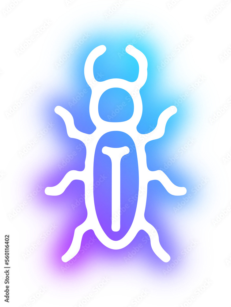 Collection of butterflies and insects neon Collection of butterflies and insects neon