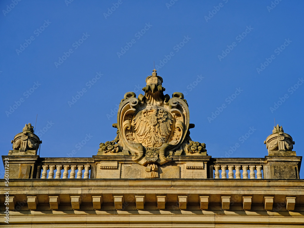 Blick nach oben am Bundesverwaltungsgericht Leipzig
