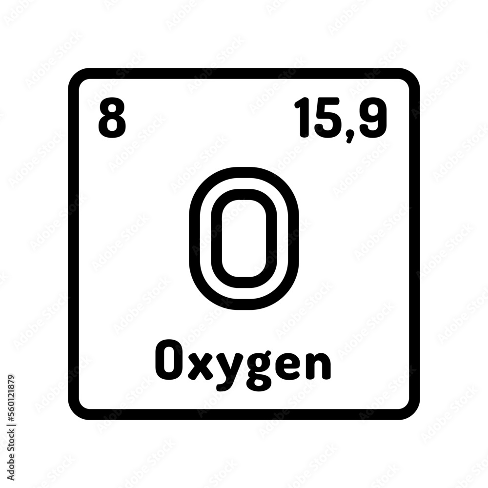 Oxygen element symbol deals