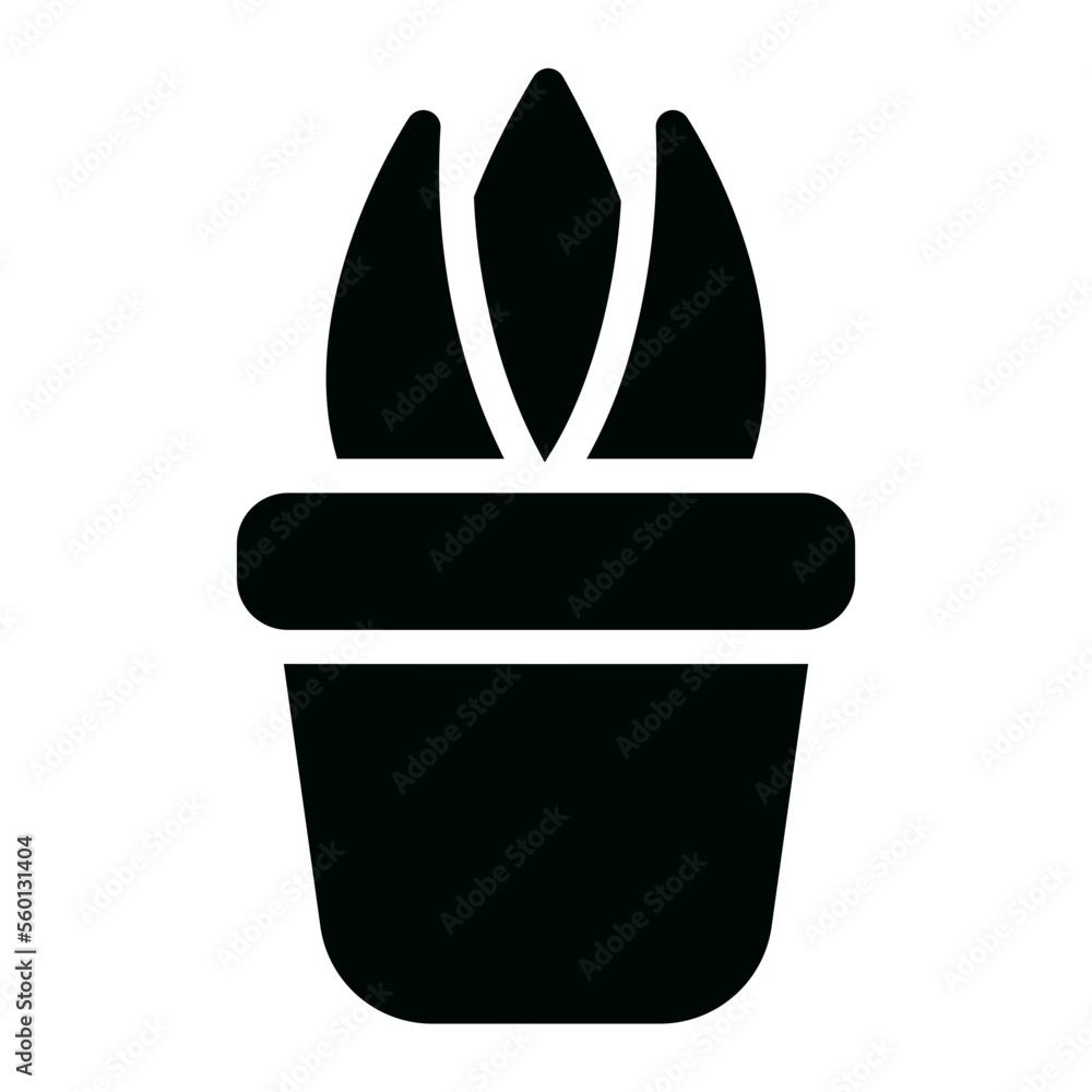 Succulent glyph icon Succulent glyph icon