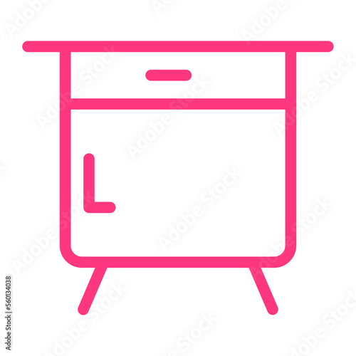 bedside table gradient icon