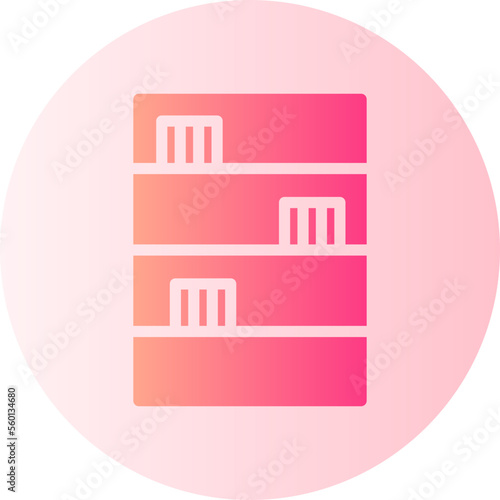 bookcase gradient icon