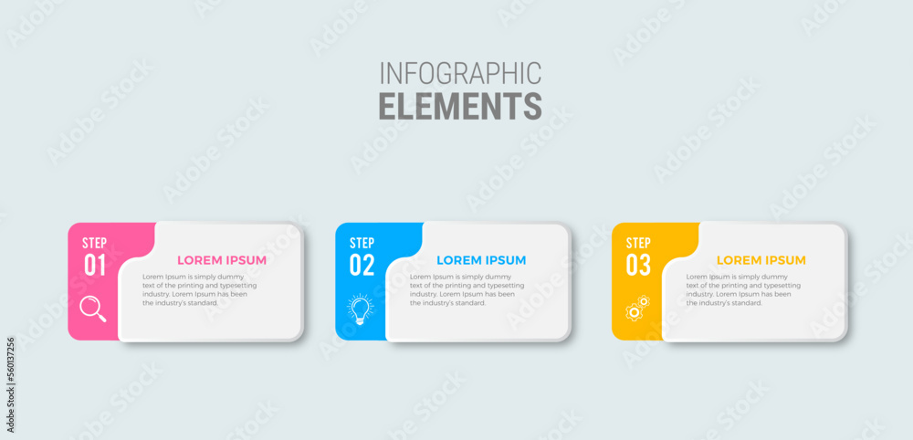 Business infographic template design icon 4 option or steps