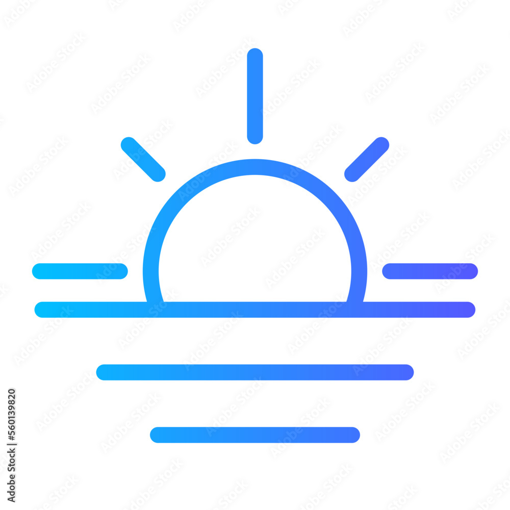 sunrise gradient icon sunrise gradient icon