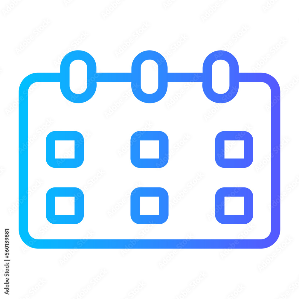 calendar gradient icon calendar gradient icon