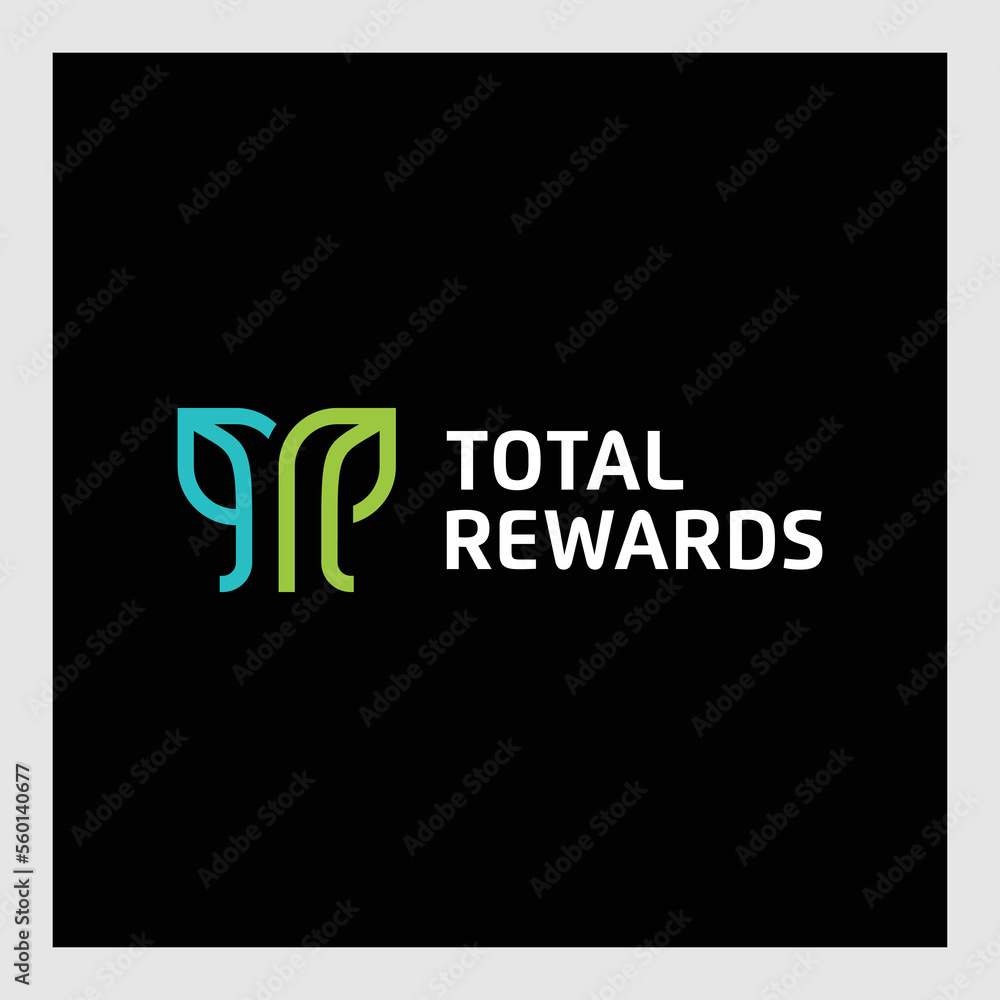 Obraz premium initial TR nature logo design - vector