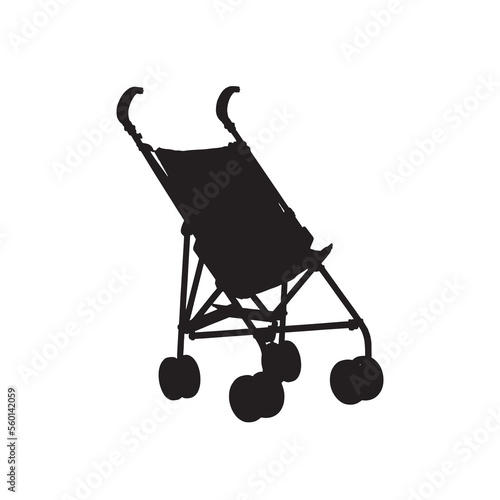 stroller icon design template vector isolated illustration