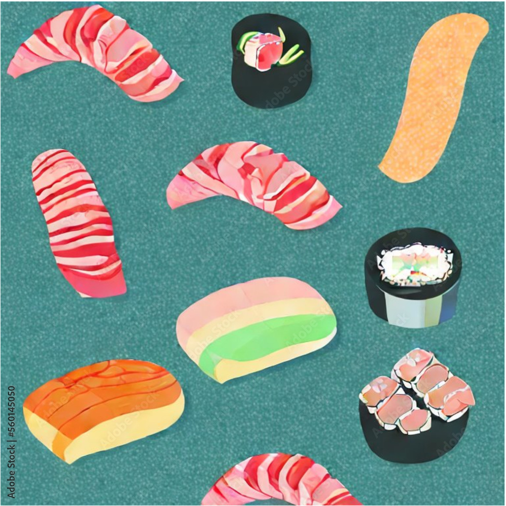 Vektor Sushi - japanisches Essen
