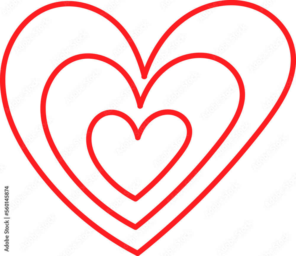 Hand drawn contemporary heart with patterns flat icon Hand drawn contemporary heart with patterns flat icon