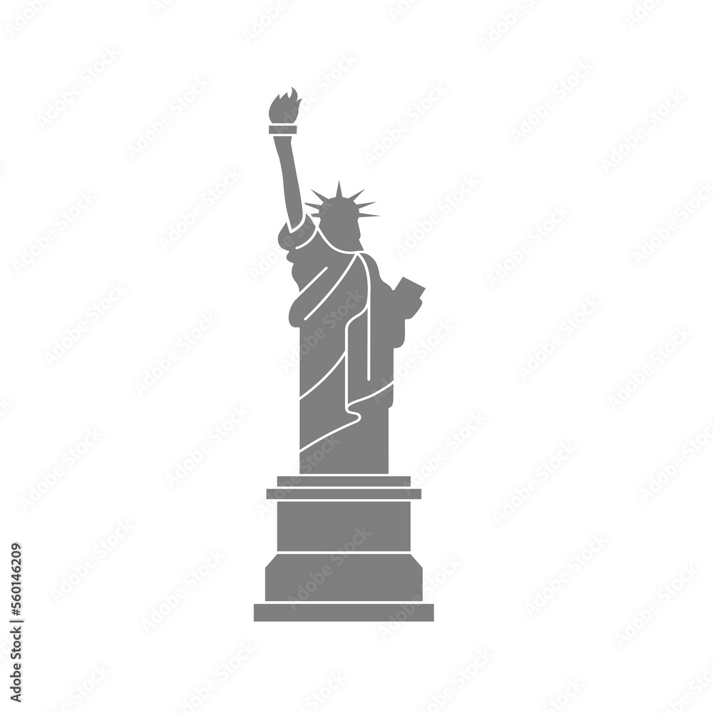 iberty statue isolated icon vector illustration design iberty statue isolated icon vector illustration design