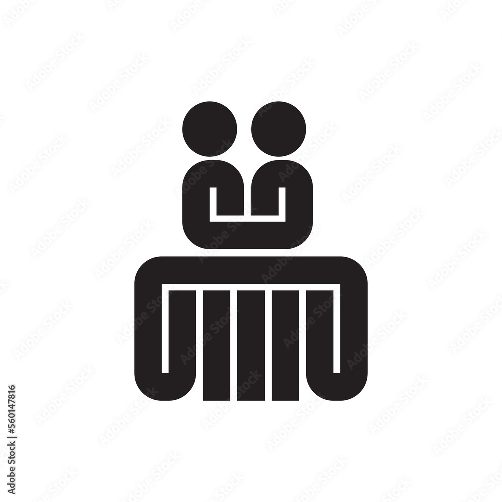 People relationship line icon. linear style sign for mobile concept and web design. People relationship line icon. linear style sign for mobile concept and web design.