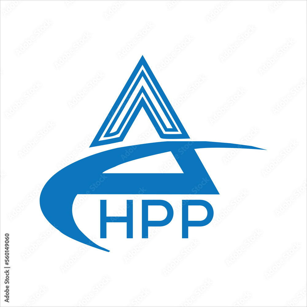 HPP letter logo. HPP blue image on white background. HPP Monogram logo design for entrepreneur and business. HPP best icon.

