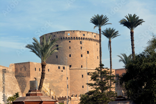 The Citadel of Cairo or Citadel of Saladin, a medieval Islamic-era fortification in Cairo, Egypt, built by Salah ad-Din (Saladin) and further developed by subsequent Egyptian rulers, selective focus photo