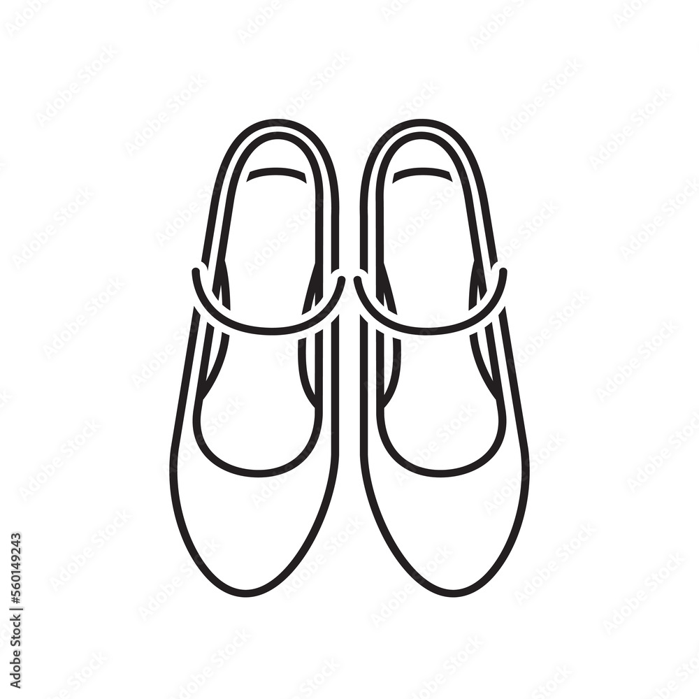 Fashion woman's heels on white background vector illustration