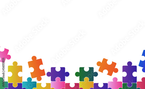 ダイバーシティのパズルの素材