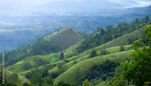 Mountains landscape in the morning