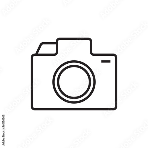 Camera Feedback icon with black outline style