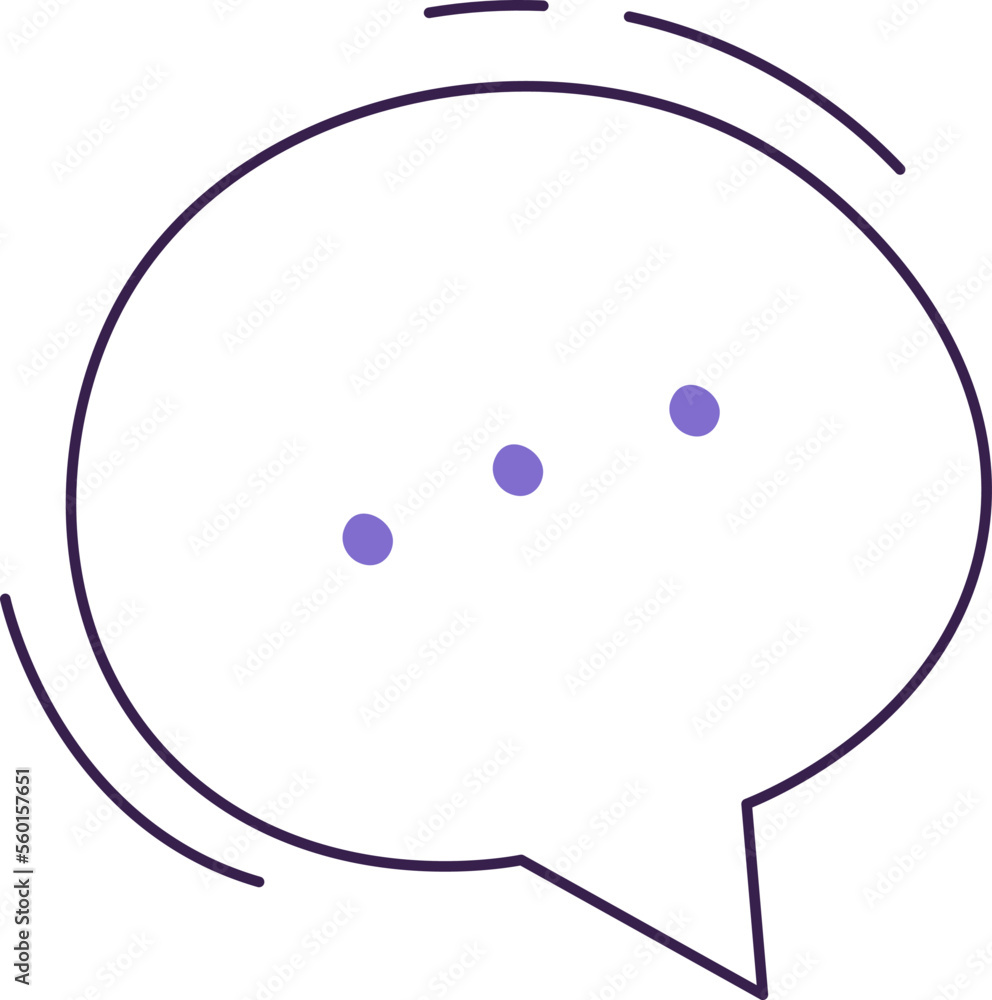 Obraz premium Notification flat icon New message Online communication