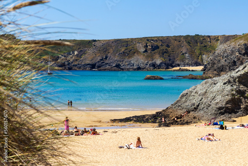 Beautiful beach in Brittany, France