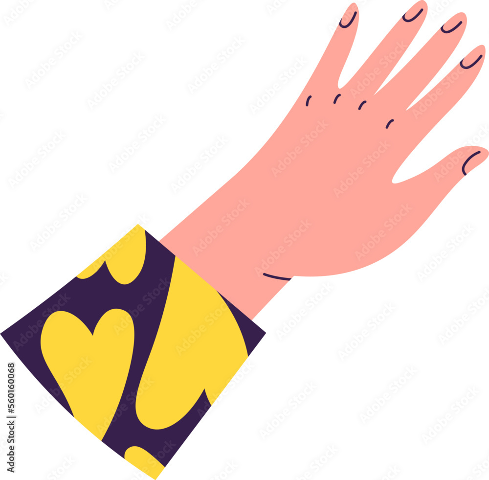 Showing hand and fingers flat icon Showing hand and fingers flat icon