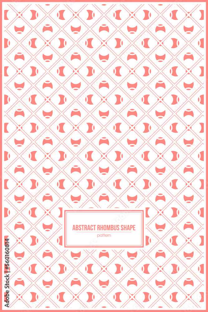 abstract rhombus shape pattern with retro color style