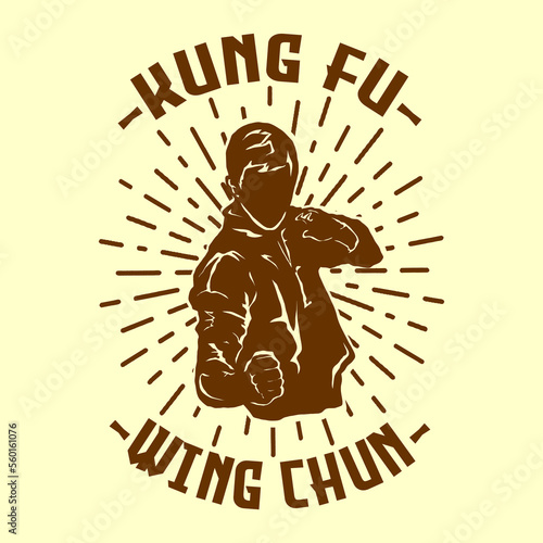 wing chun kung fu logo icon