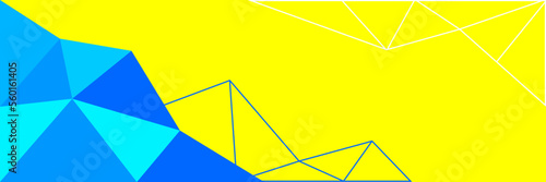 Free Download Geometric polygonal abstract background with triangles trendy fresh color combination, low poly banner horizontal with copy sapce for place text or object - GFXLoad