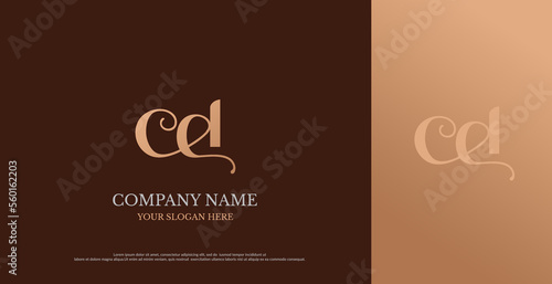 Initial CD Logo Design Vector 