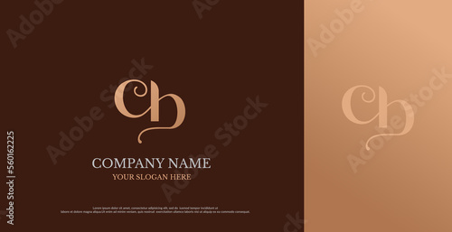 Initial CB Logo Design Vector 
