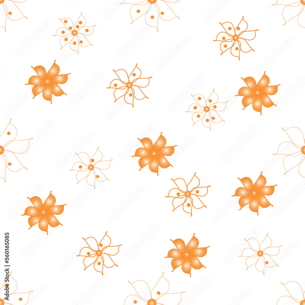 eamless spring patern with floral peach background eamless spring patern with floral peach background
