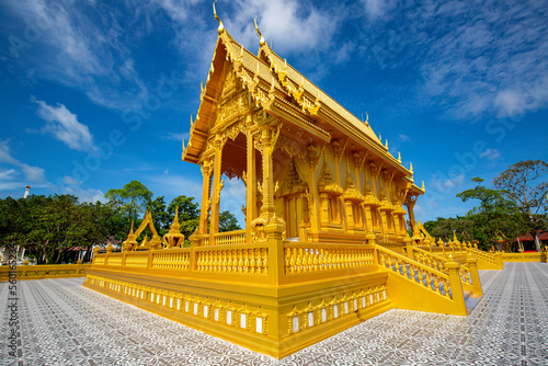 Photography Temple gold color beautiful art  architectur in Thailand