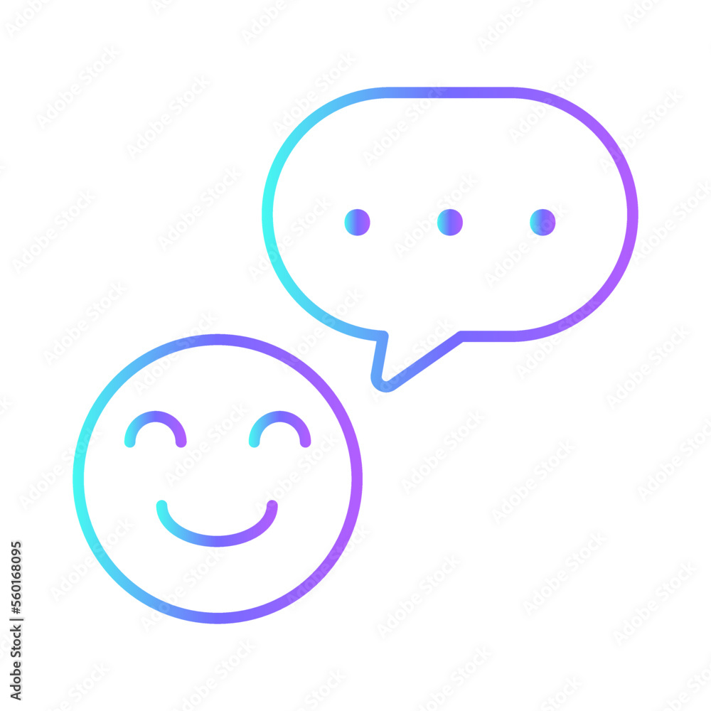 Positive feedback Feedback Icons with purple blue outline style. Related to Feedback, Rating, Like, Dislike, Comment, Good Bad Sign, Yes No icons. Vector illustration Positive feedback Feedback Icons with purple blue outline style. Related to Feedback, Rating, Like, Dislike, Comment, Good Bad Sign, Yes No icons. Vector illustration