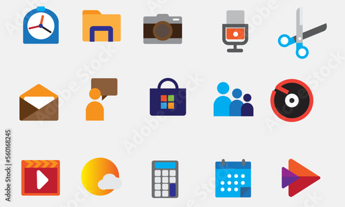 icons set computer
