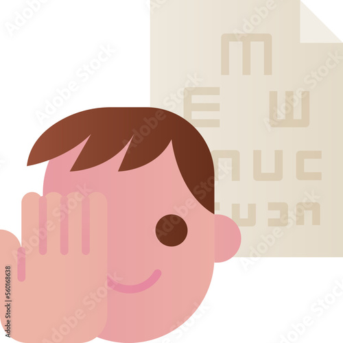 eye examination illustration