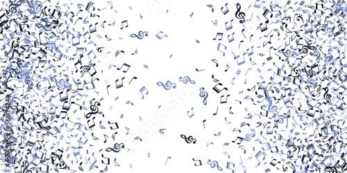 Music note icons vector wallpaper. Symphony
