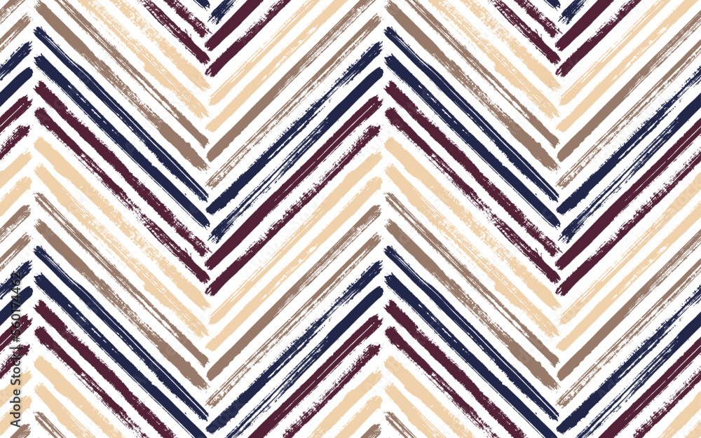 Brush stroke chevron zig zag seamless pattern. Brush stroke chevron zig zag seamless pattern.