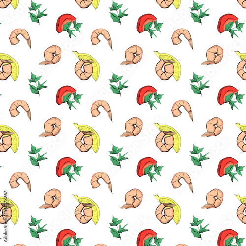 Asian food pattern