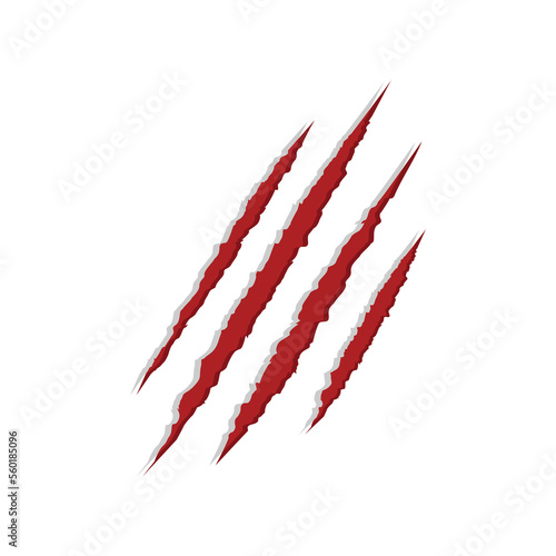 Animal Claw scratches icon. Claw scratches symbol. Cat tiger scratches scratches sign. Transparent background. Claw scratches PNG